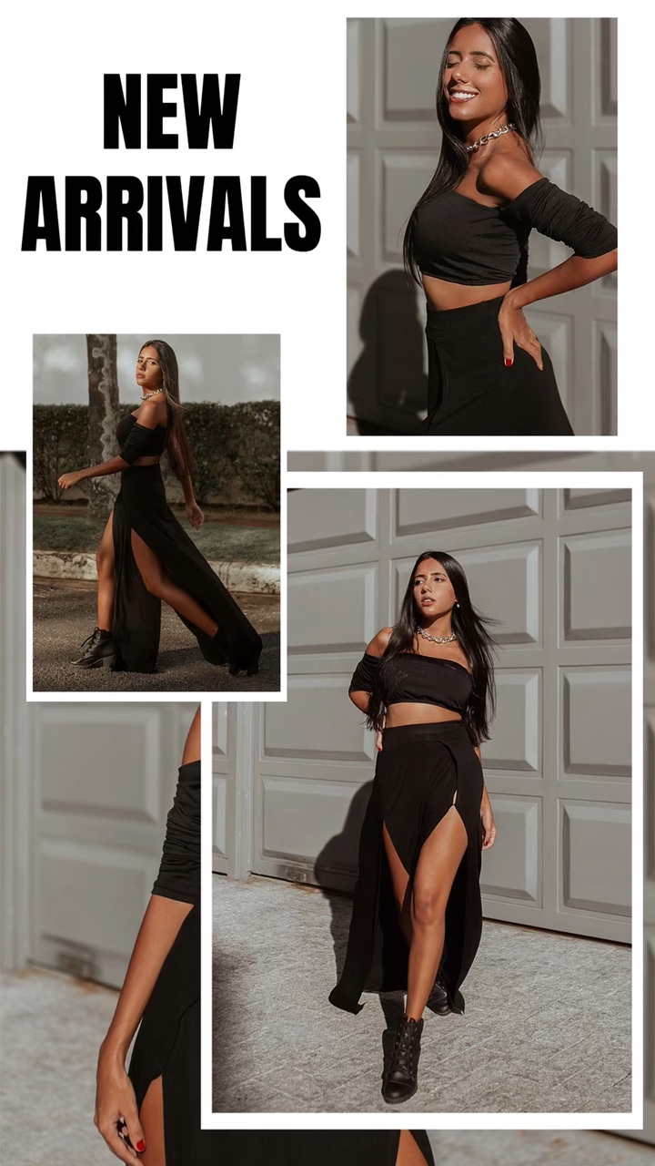 Exhibición de productos de ropa estilo TikTok de múltiples galerías