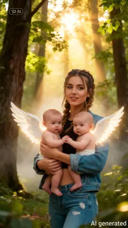 2 bebés en el cielo