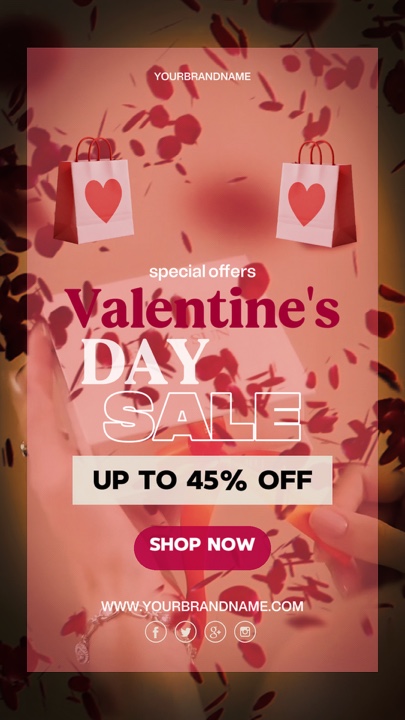 Venta del día de San Valentín
