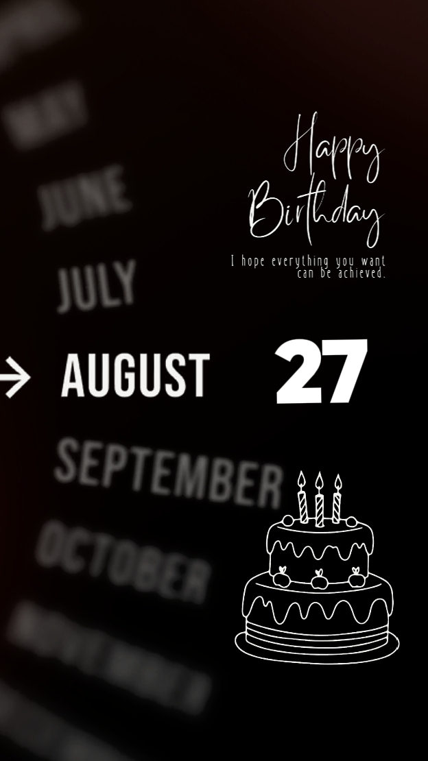 HBD 27 august
