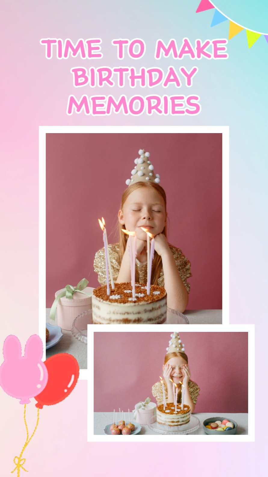 Pantalla de productos de ropa Estilo lindo de cumpleaños