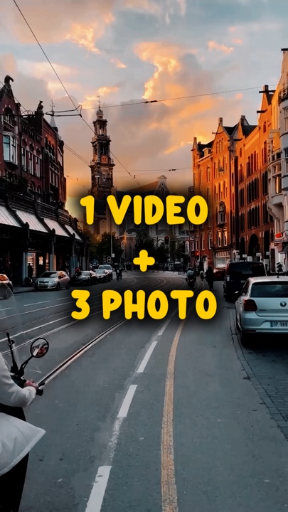 1 video + 3 fotos