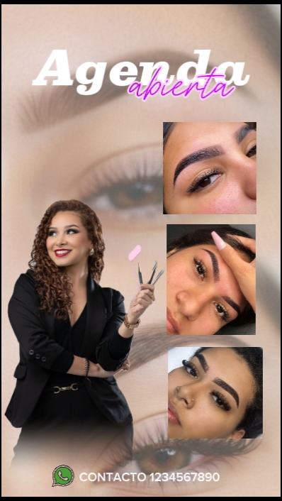 Augenbrauen und Wimpern