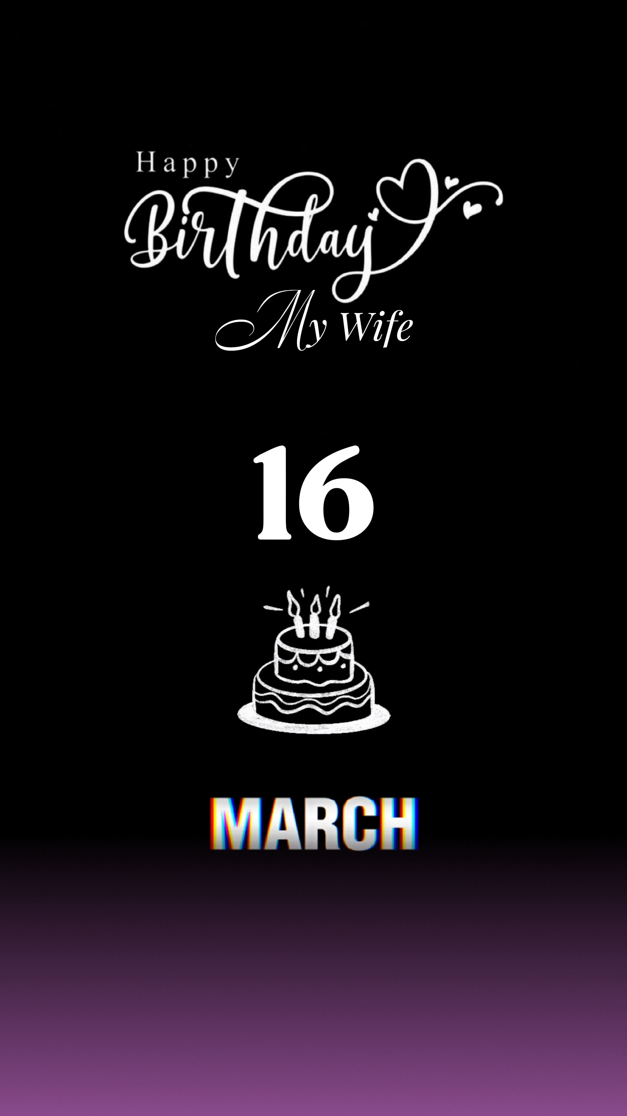 16 de marzo, Hbd Esposa