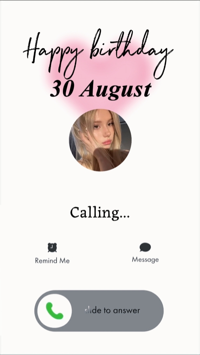 APPEL ANNIVERSAIRE 30 AOÛT