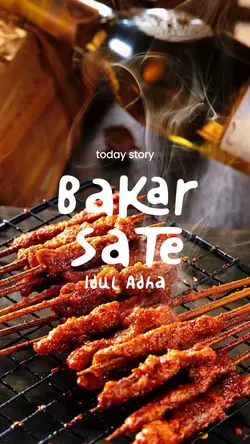 Bakar sate idul adha