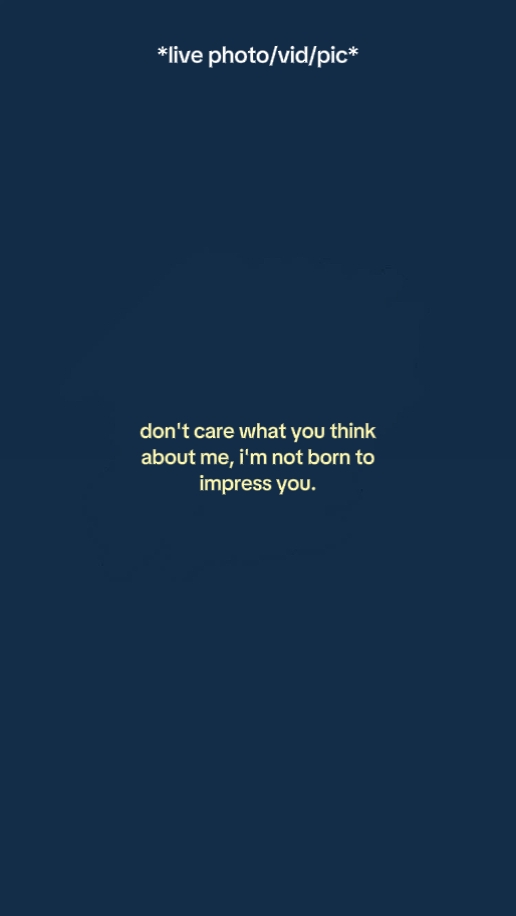 Don't care what you 