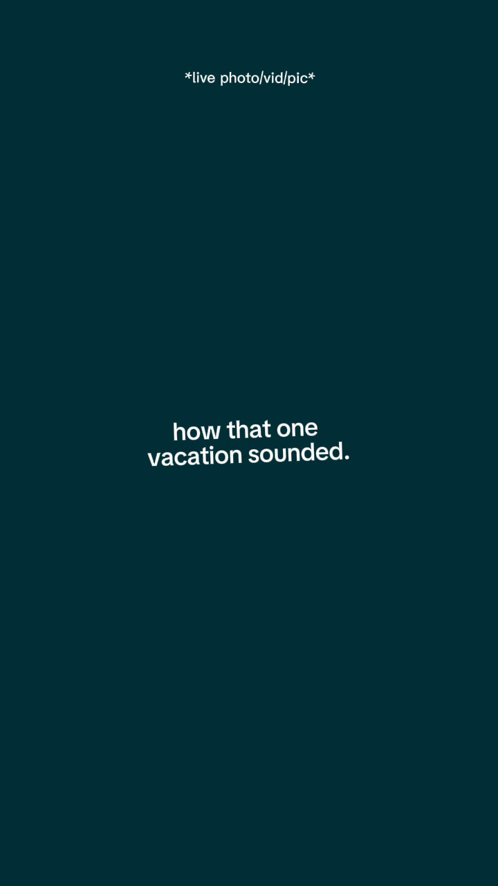 Onevacationsounded