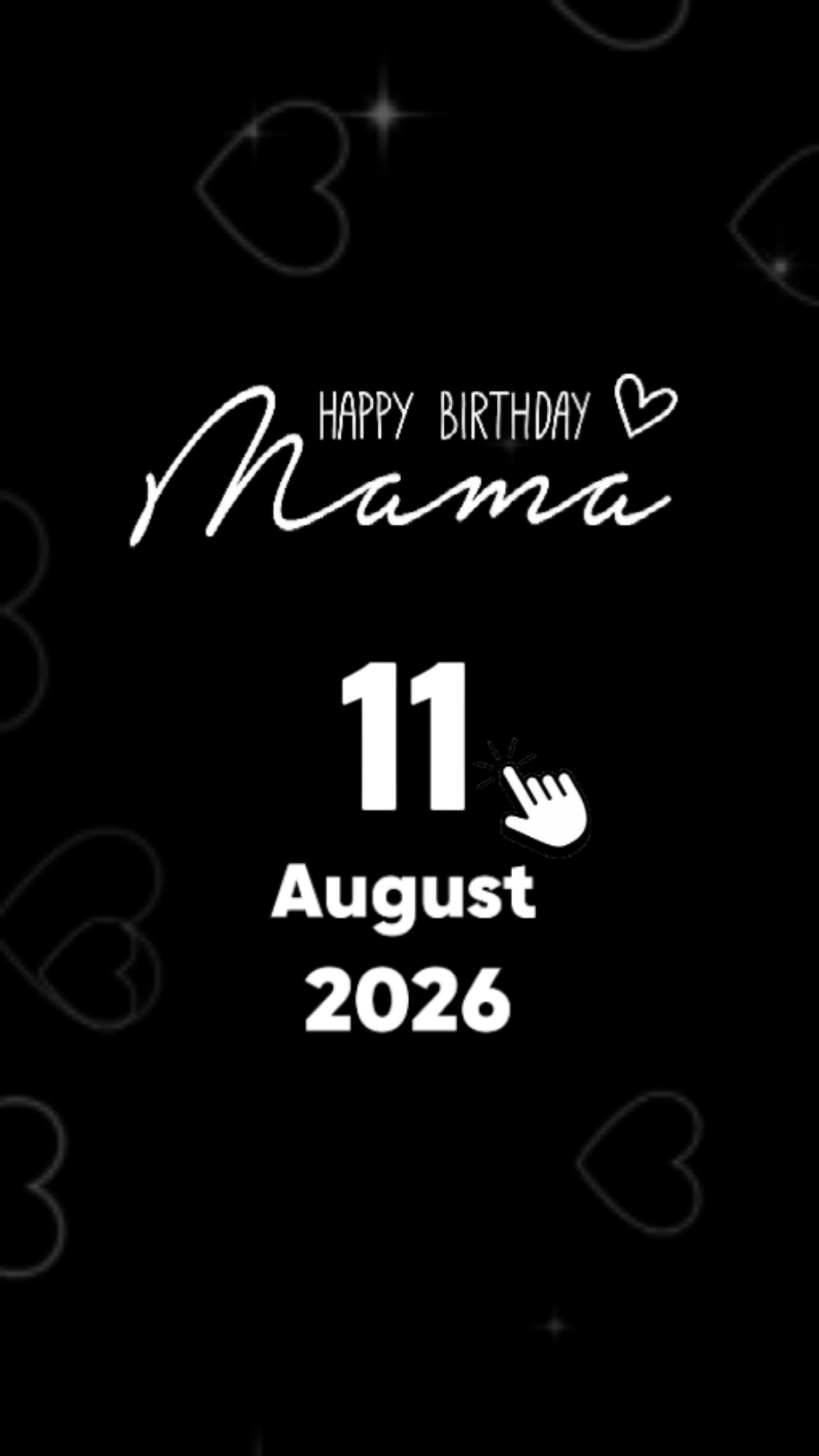 ANIVERSÁRIO MAMA 11 DE AGOSTO