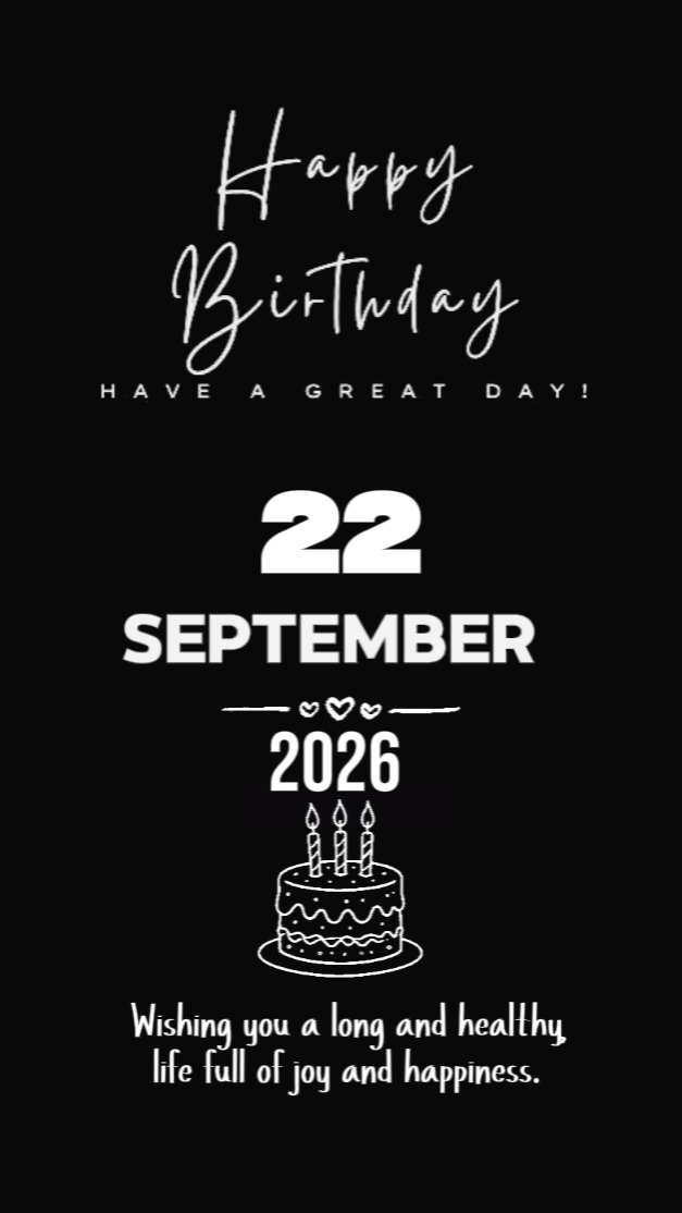 22 sptember birthday