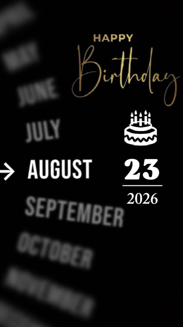 ANNIVERSAIRE LE 23 AOÛT 
