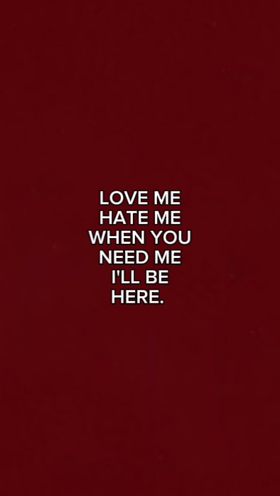 love me hate me