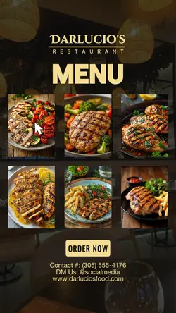 menu marketing ad