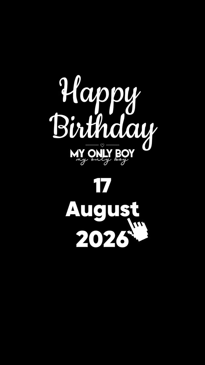 HBD SON 17 AUGUST