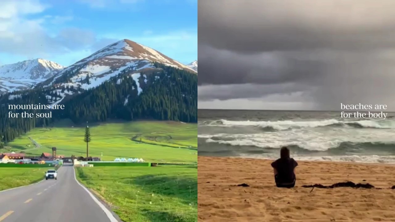 mountain beach u