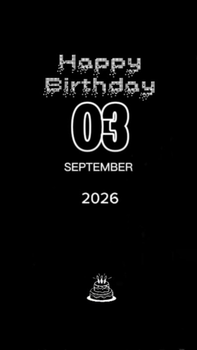 HBD 3 tahun SEPTEMBER