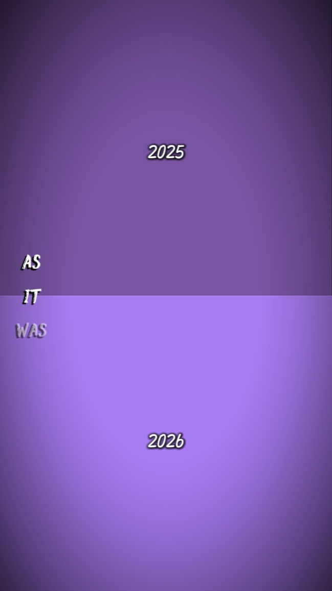 As it was