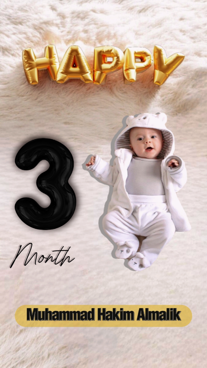 Happy 3 Month Baby
