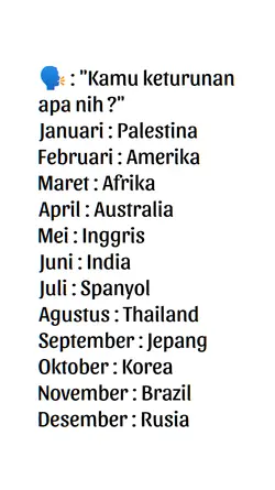 kamu keturunan apa