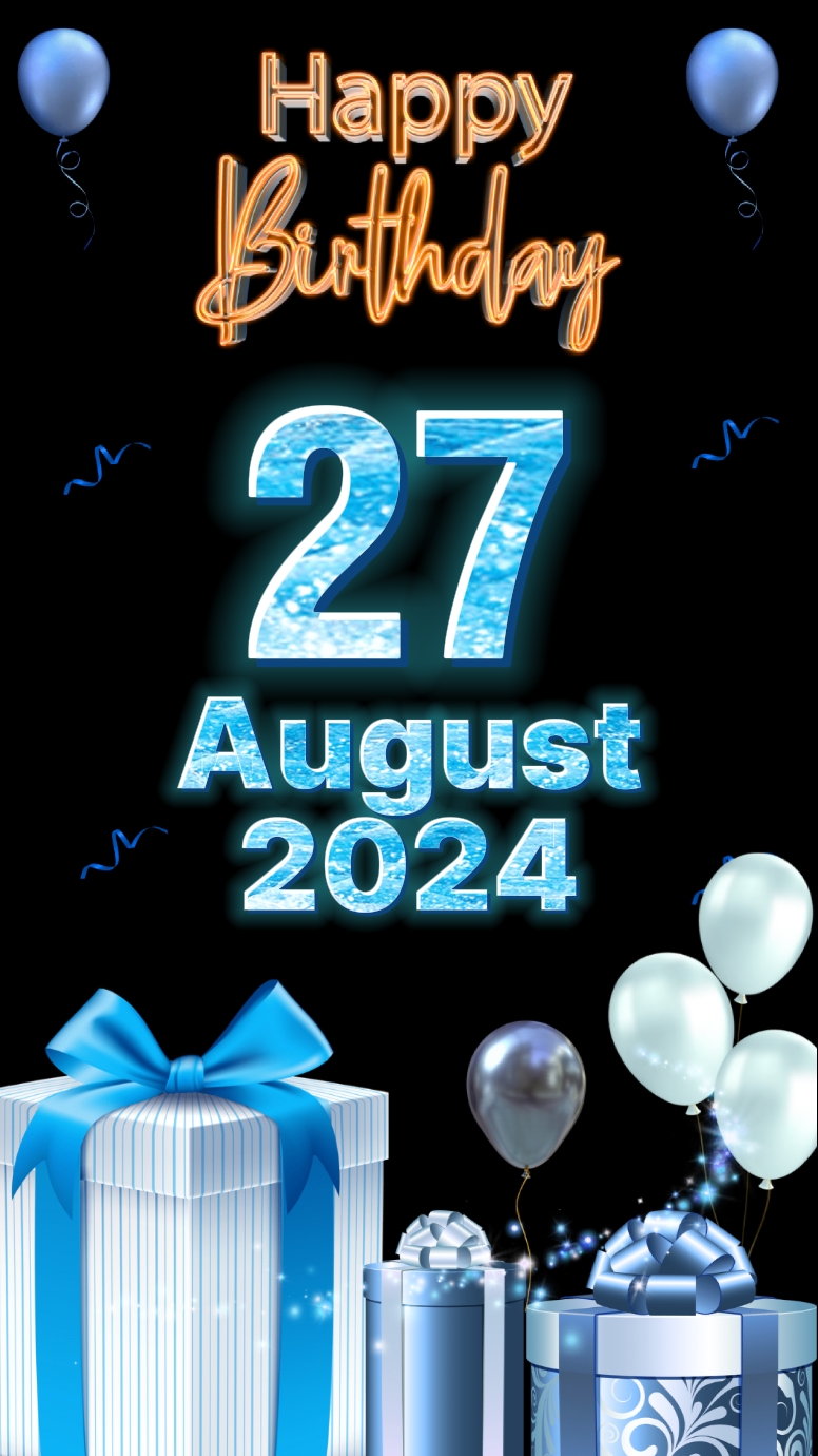 Birthday 27 August