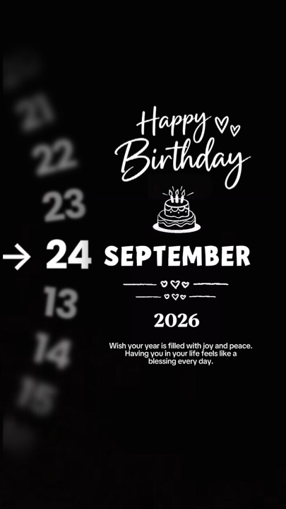 BIRTHDAY 24 SEPTEMB