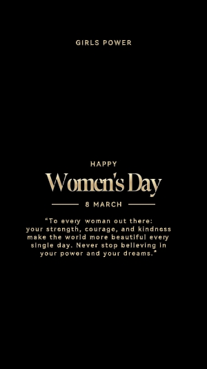 Feliz dia das mulheres