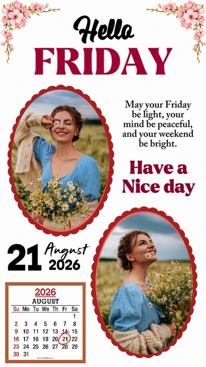 Friday 21 August