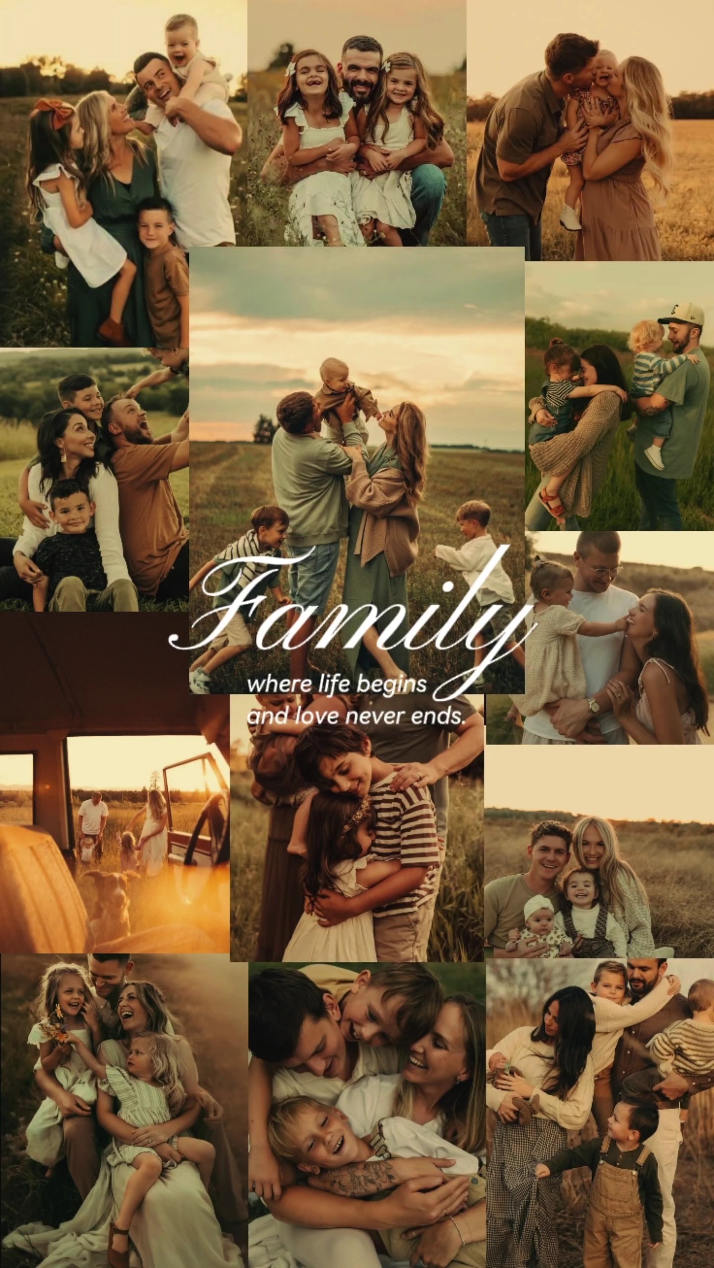 Décharge de collage familial