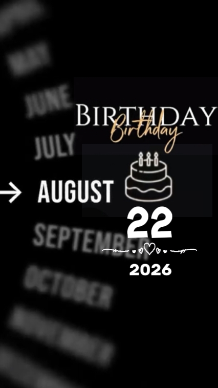 BIRTHDAY SON AUGUST 
