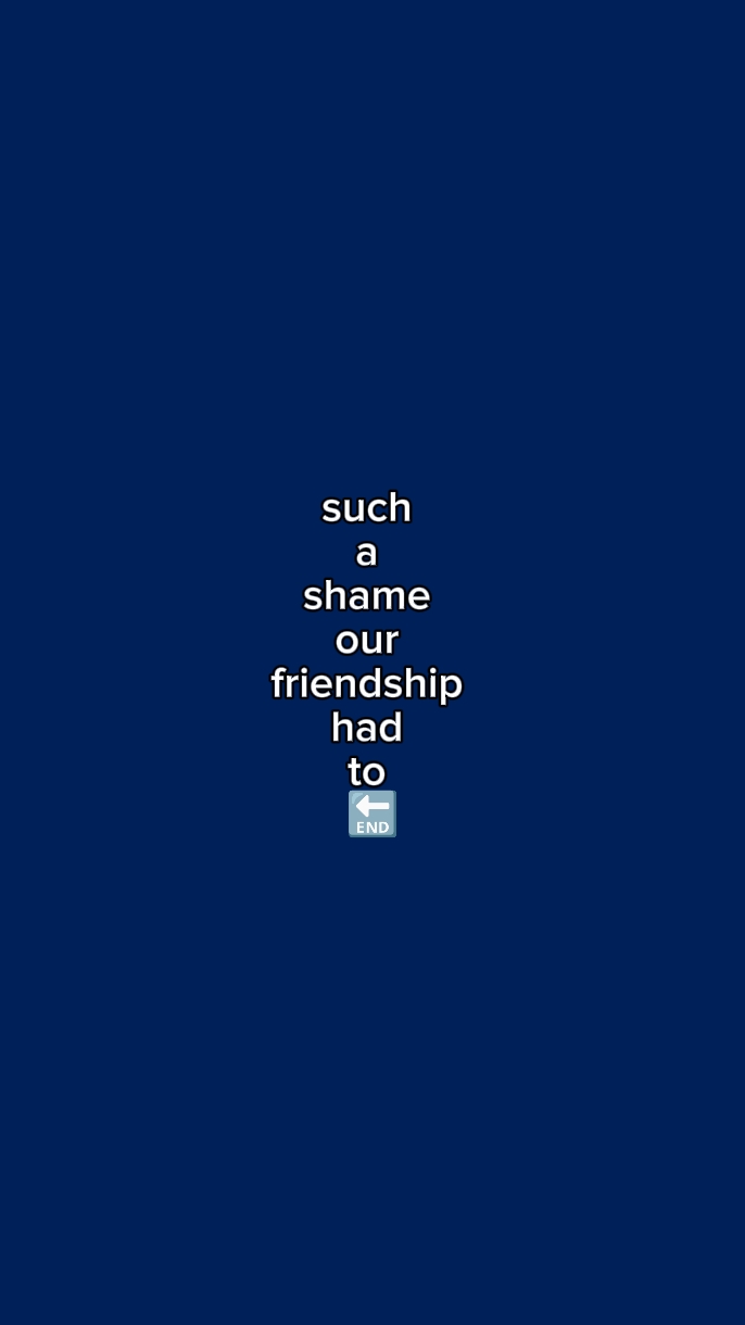 Freundschaft hatte kein Ende