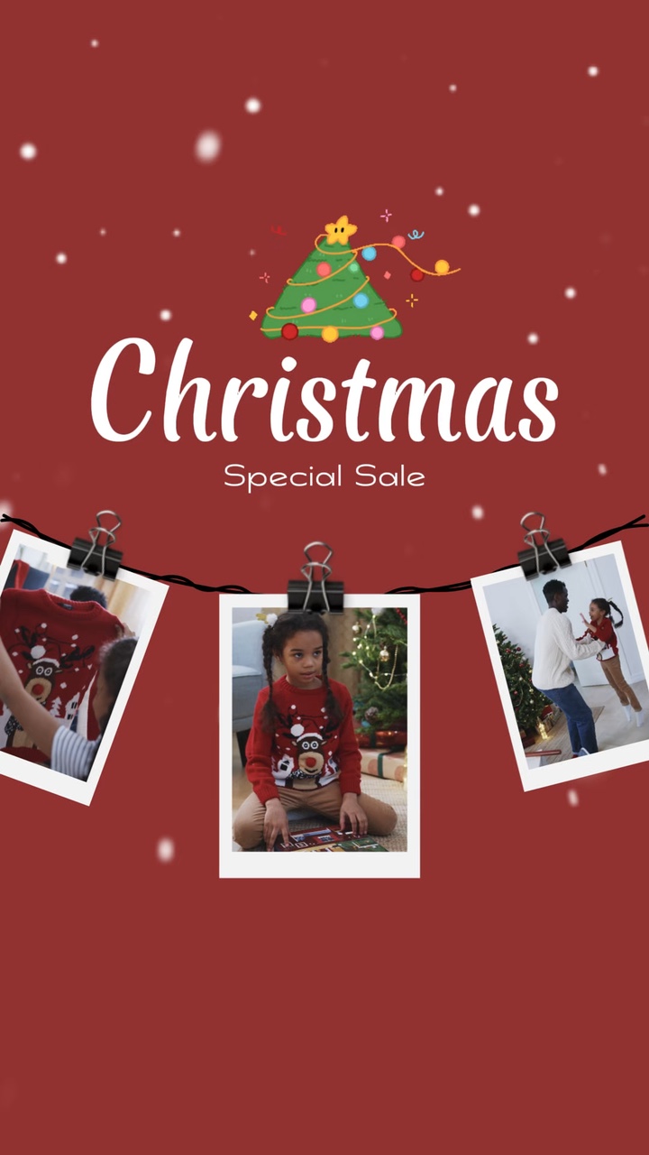 C2B Navidad Niño y niño TikTok rojo y blanco
