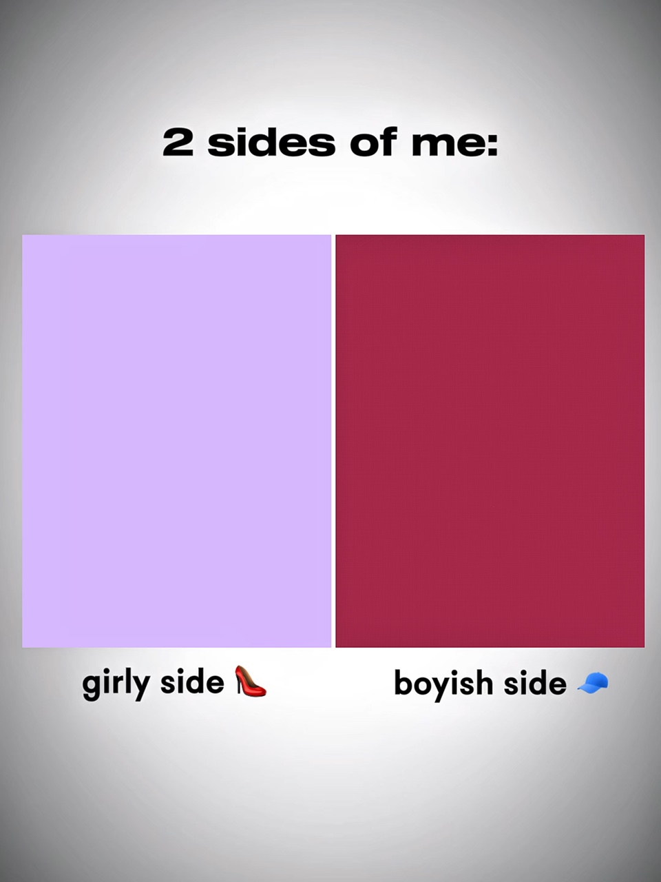 two sides of me: