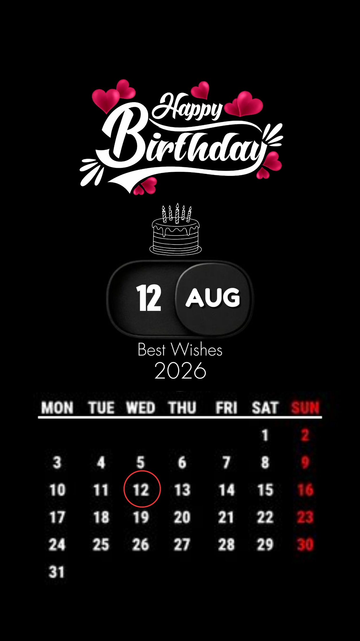 Ulang tahun 12 Agustus