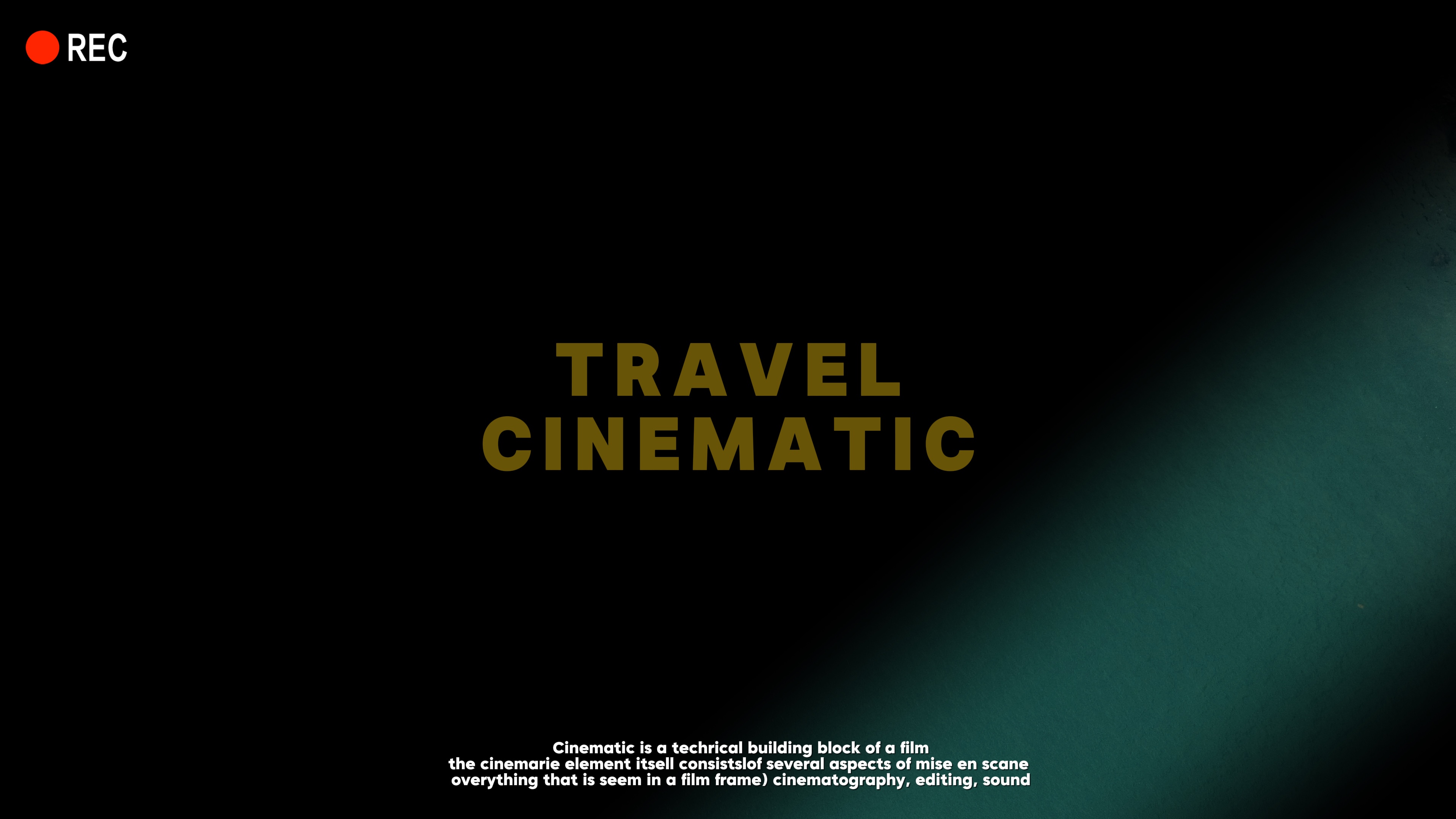 Paglalakbay cinematic.5vd