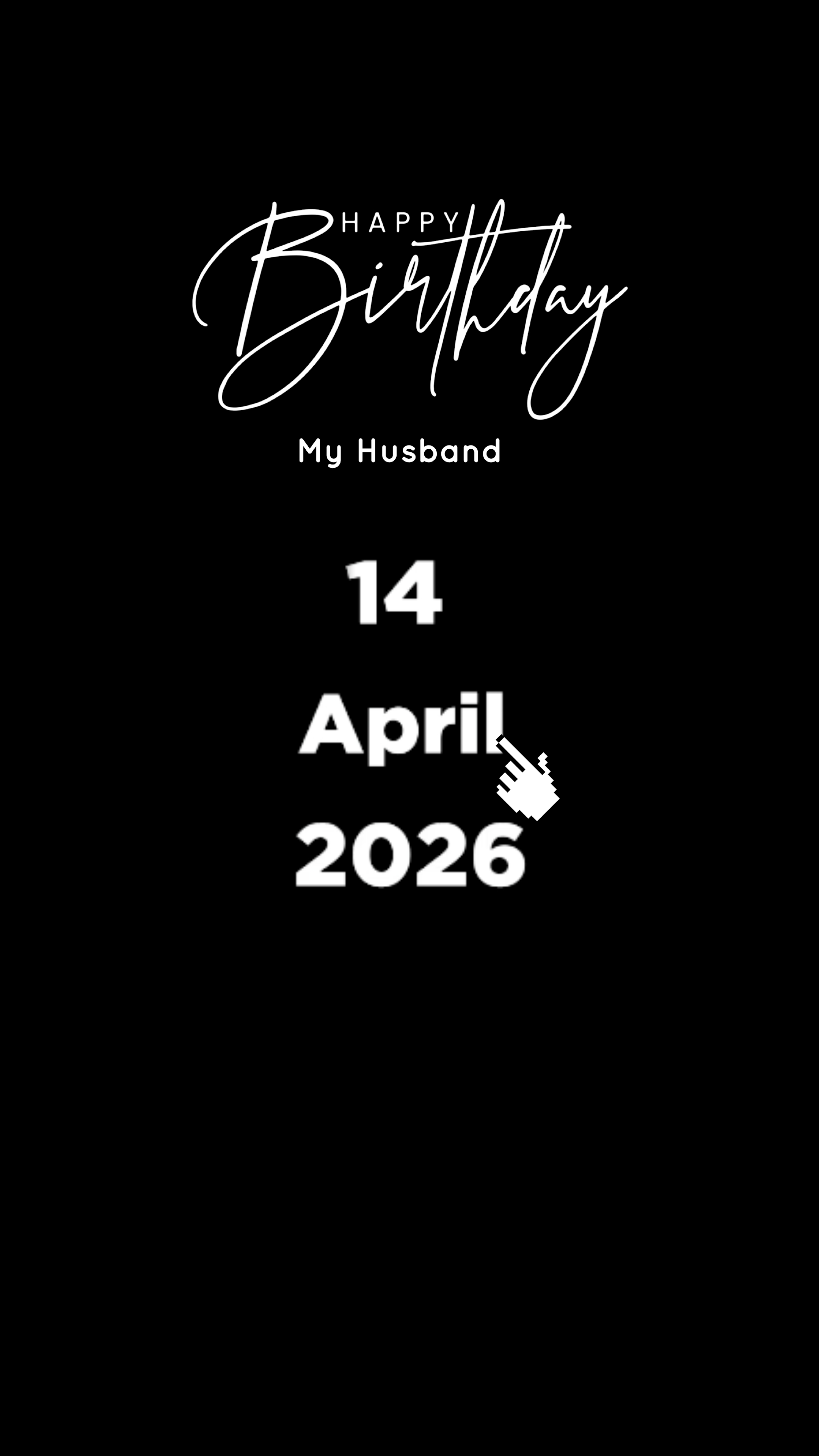HBD HUSBAND 14 APRIL