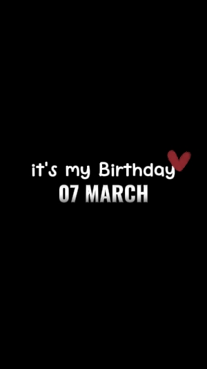 ANNIVERSAIRE LE 7 MARS