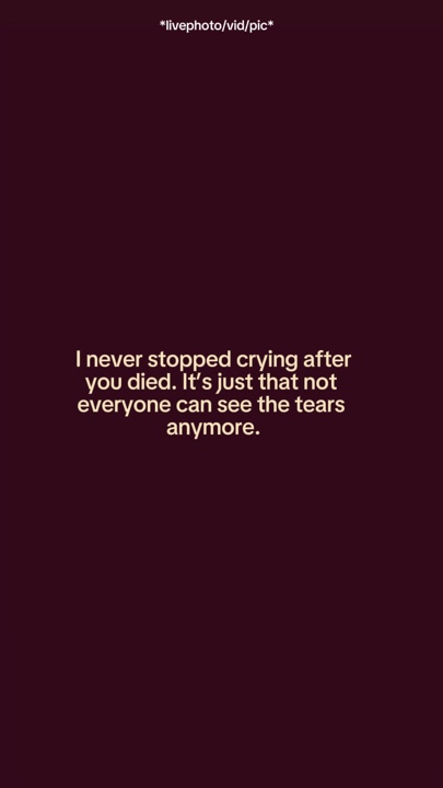Nunca parei de chorar