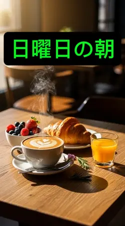 日曜日のコーヒー|ゆっくり過ごす朝のカフ