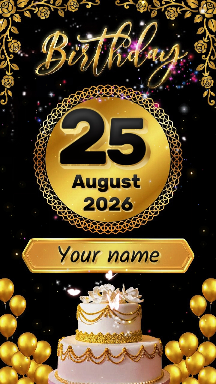 HBD 25 de agosto de 2026