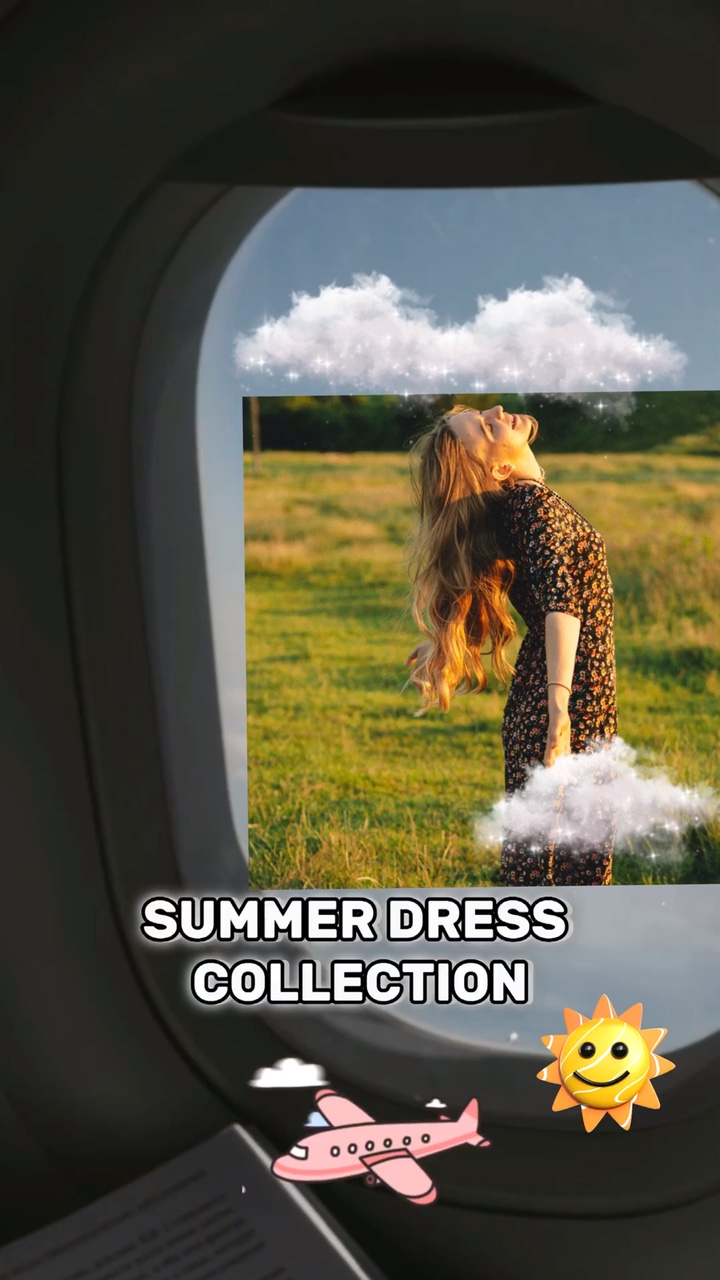 Summer Dress Display, Light Style - Tik Tok Style
