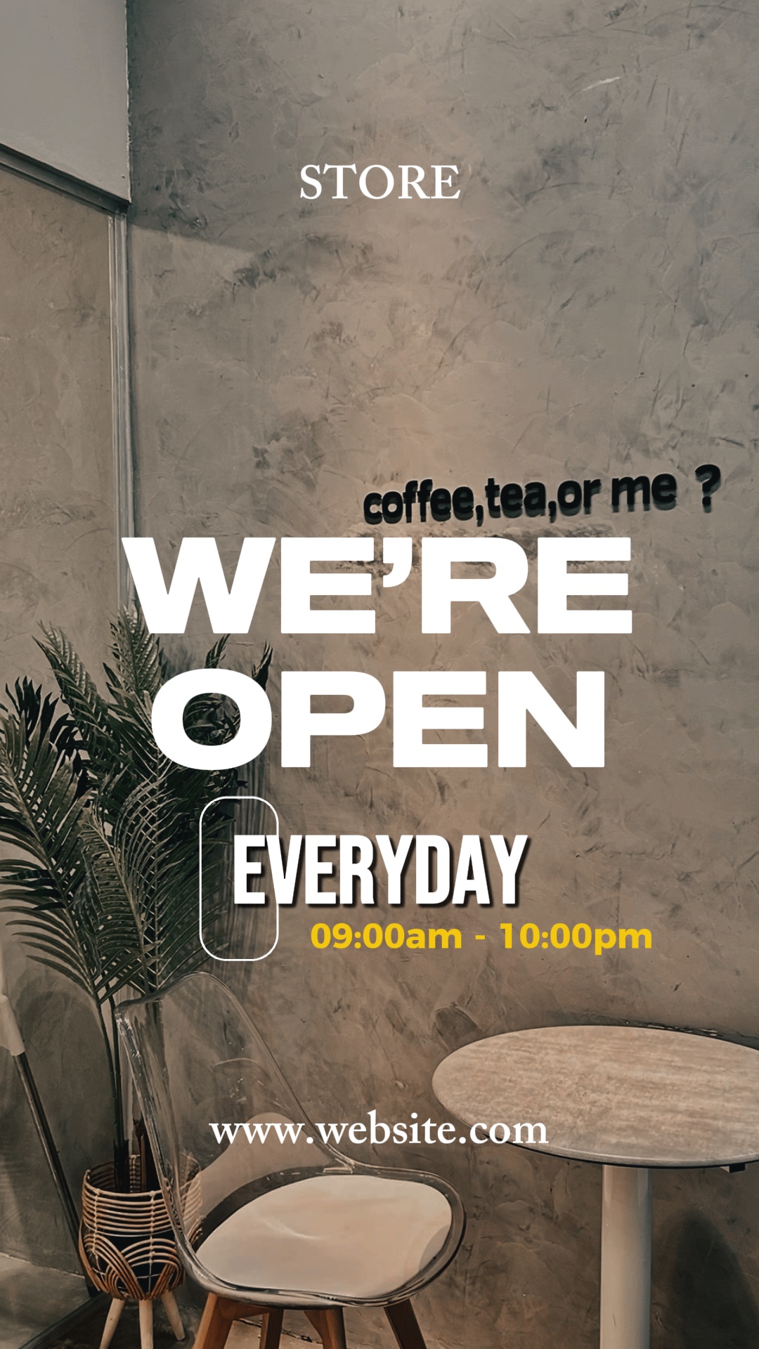 We are open