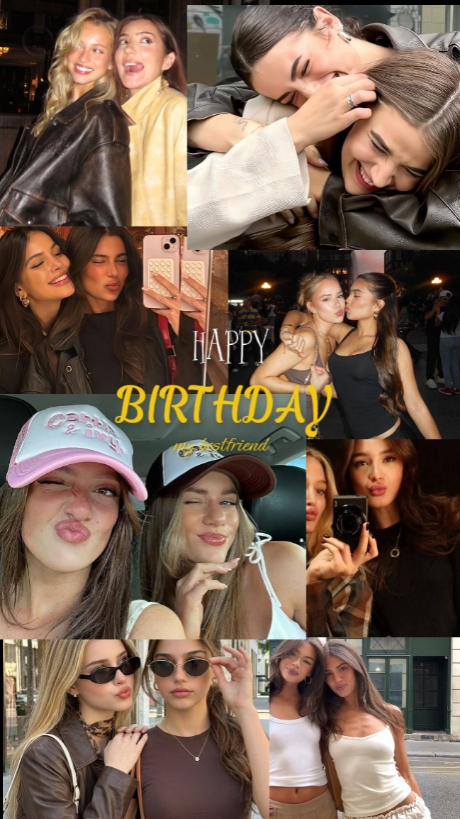 Feliz aniversário minha melhor amiga
