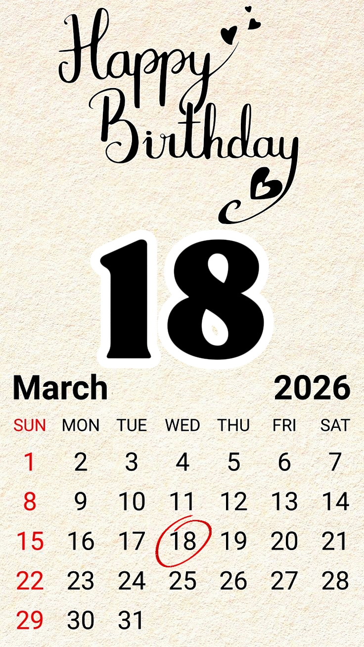 DOĞUM GÜNÜ 18 MART 