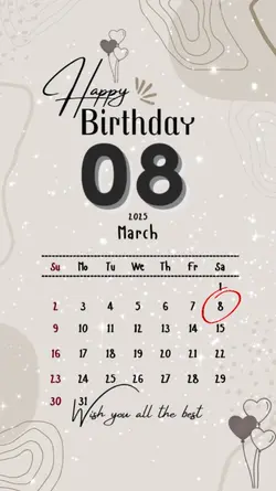 Hbd 8 march 2025