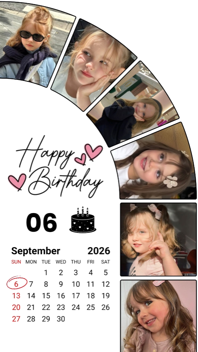 HBD daughter 6 Sep