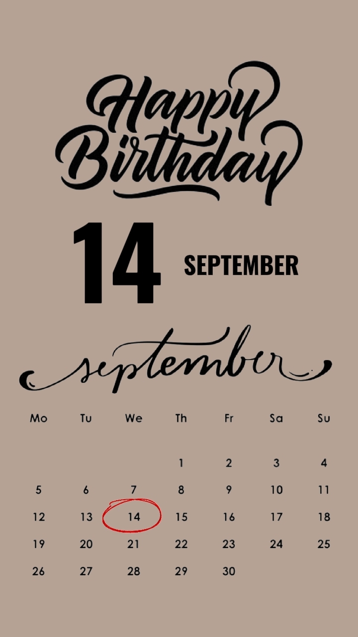HBD 14 SEPTEMBER