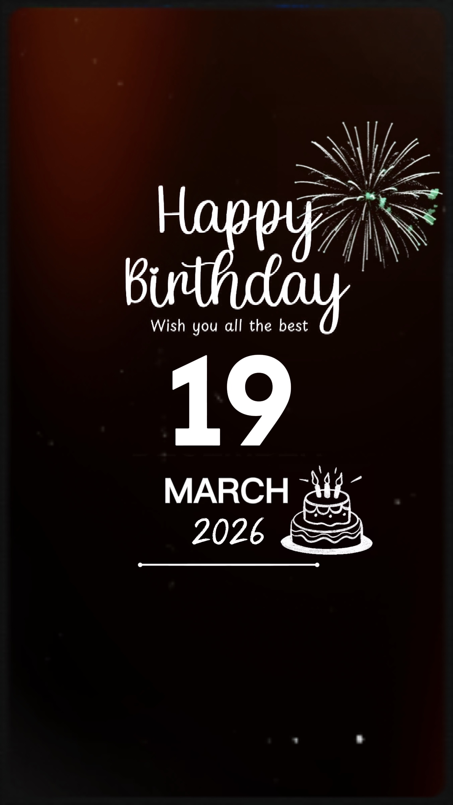 HBD 19 MARET