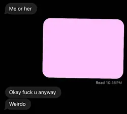me or her