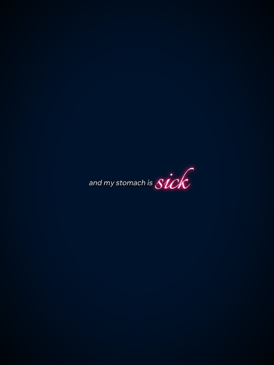 my stomach is sick m