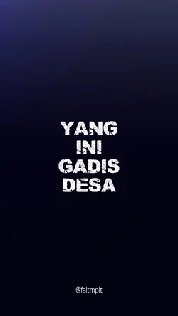 YG INI GADIS DESA